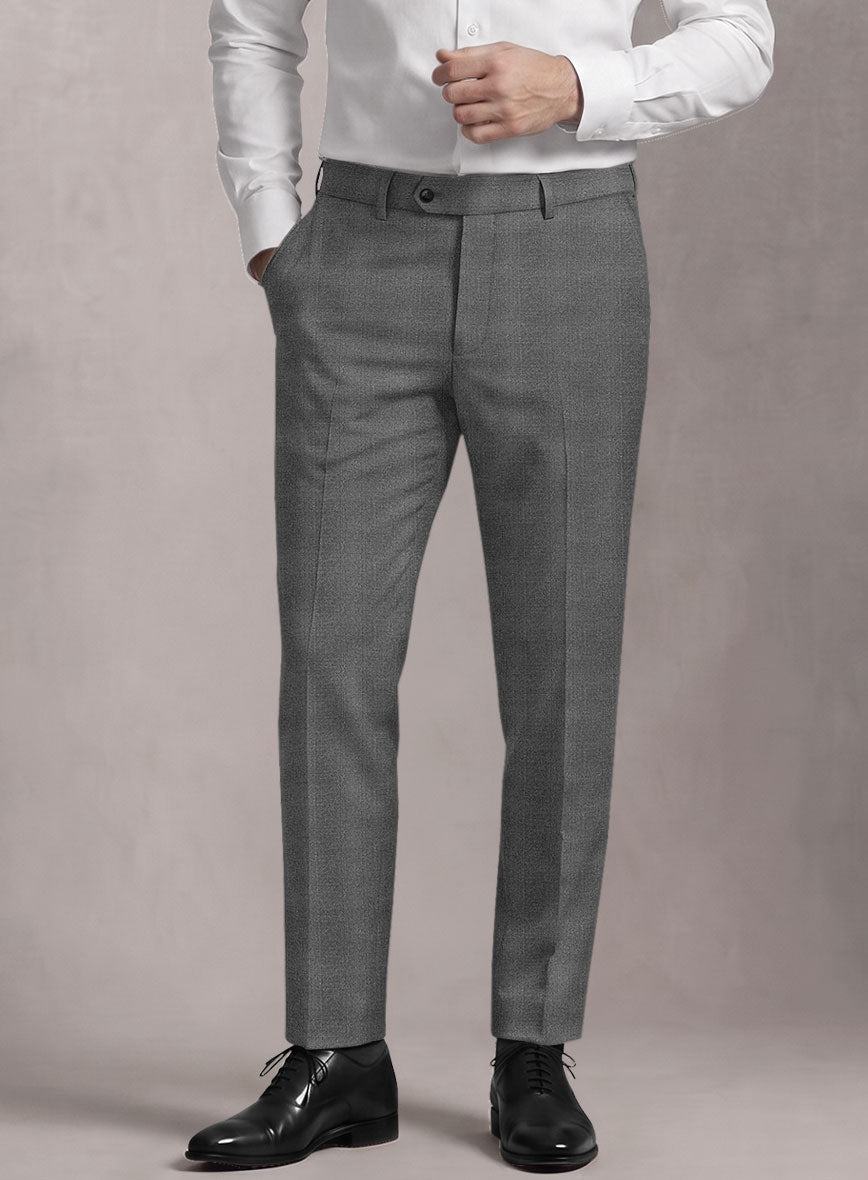 Loro Piana Suitmate Gray Glen Pants - StudioSuits