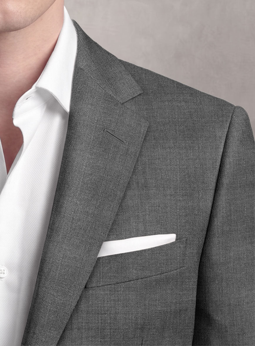 Loro Piana Suitmate Gray Glen Jacket - StudioSuits