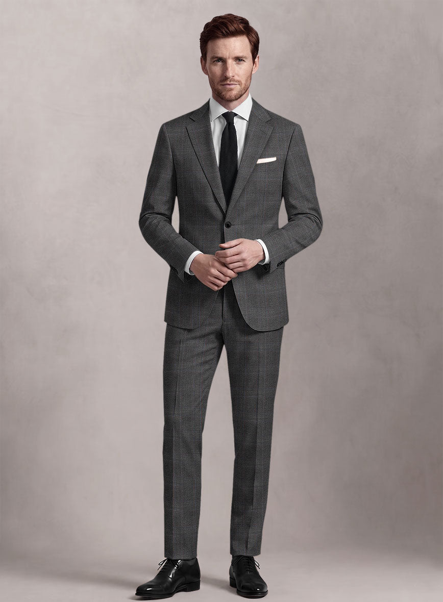 Loro Piana Suitmate Gray Tartan Suit - StudioSuits