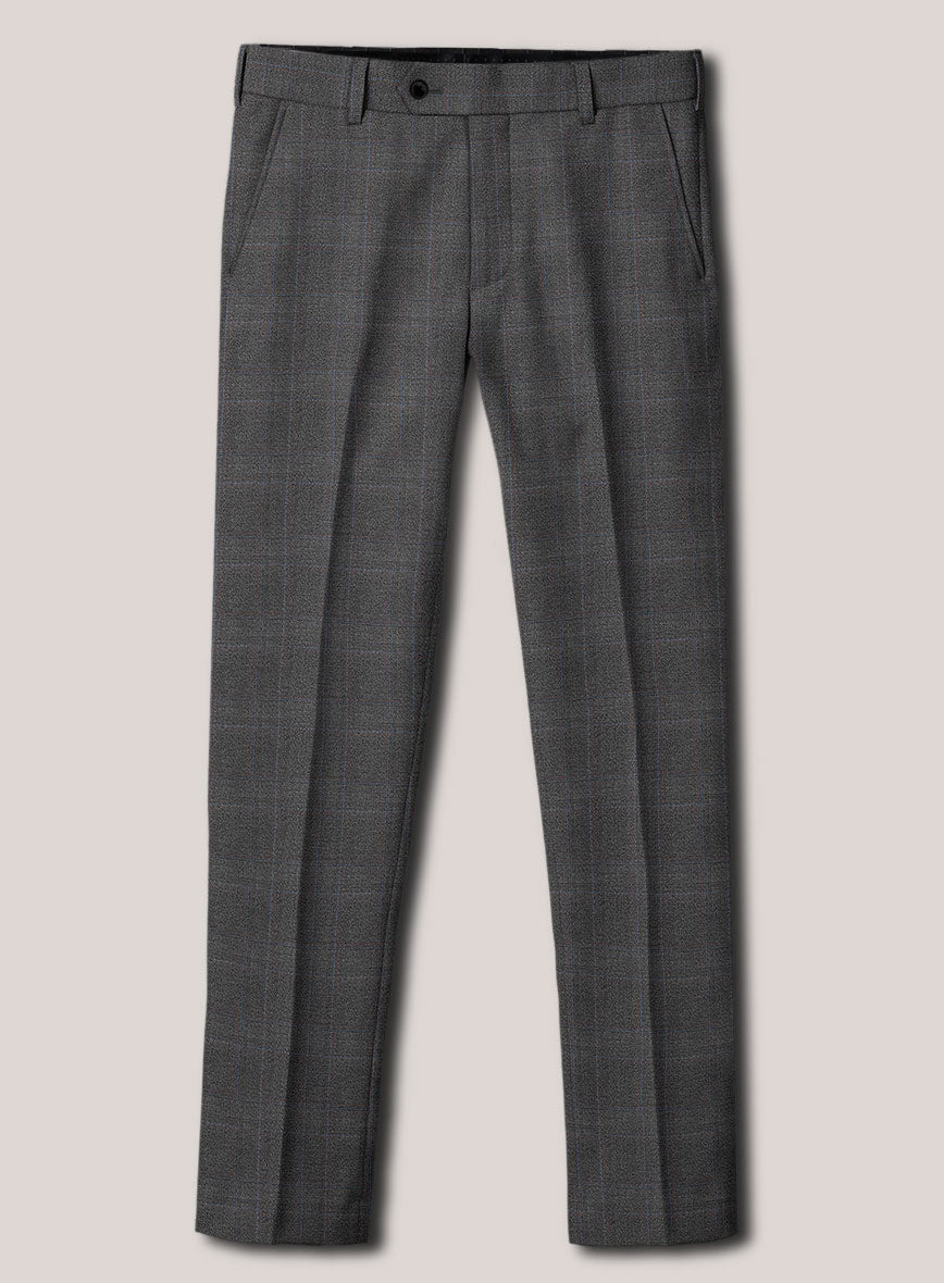 Loro Piana Suitmate Gray Tartan Pants - StudioSuits