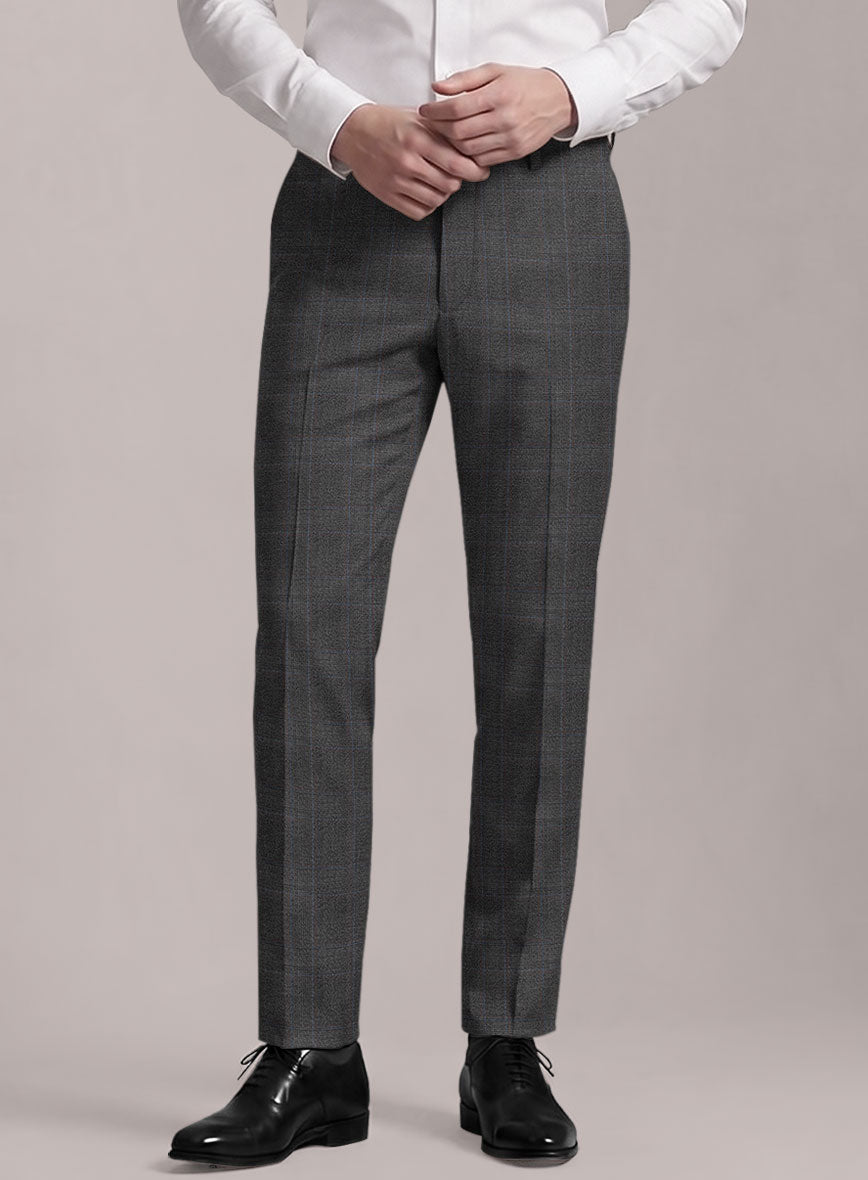 Loro Piana Suitmate Gray Tartan Pants - StudioSuits