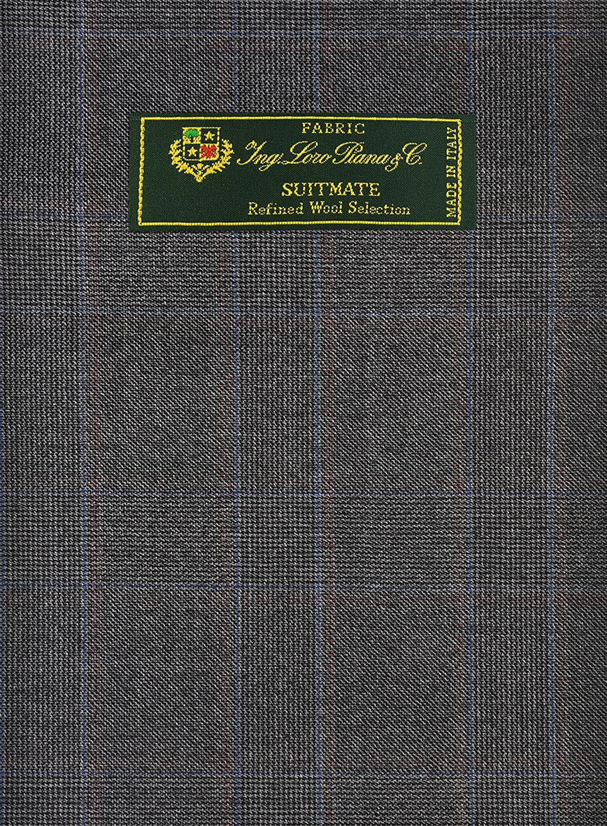 Loro Piana Suitmate Gray Tartan Pants - StudioSuits