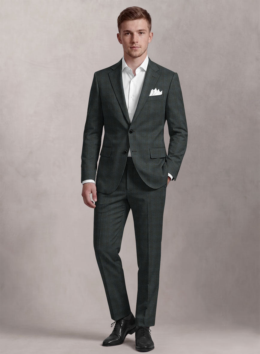 Loro Piana Suitmate Green Check Suit - StudioSuits