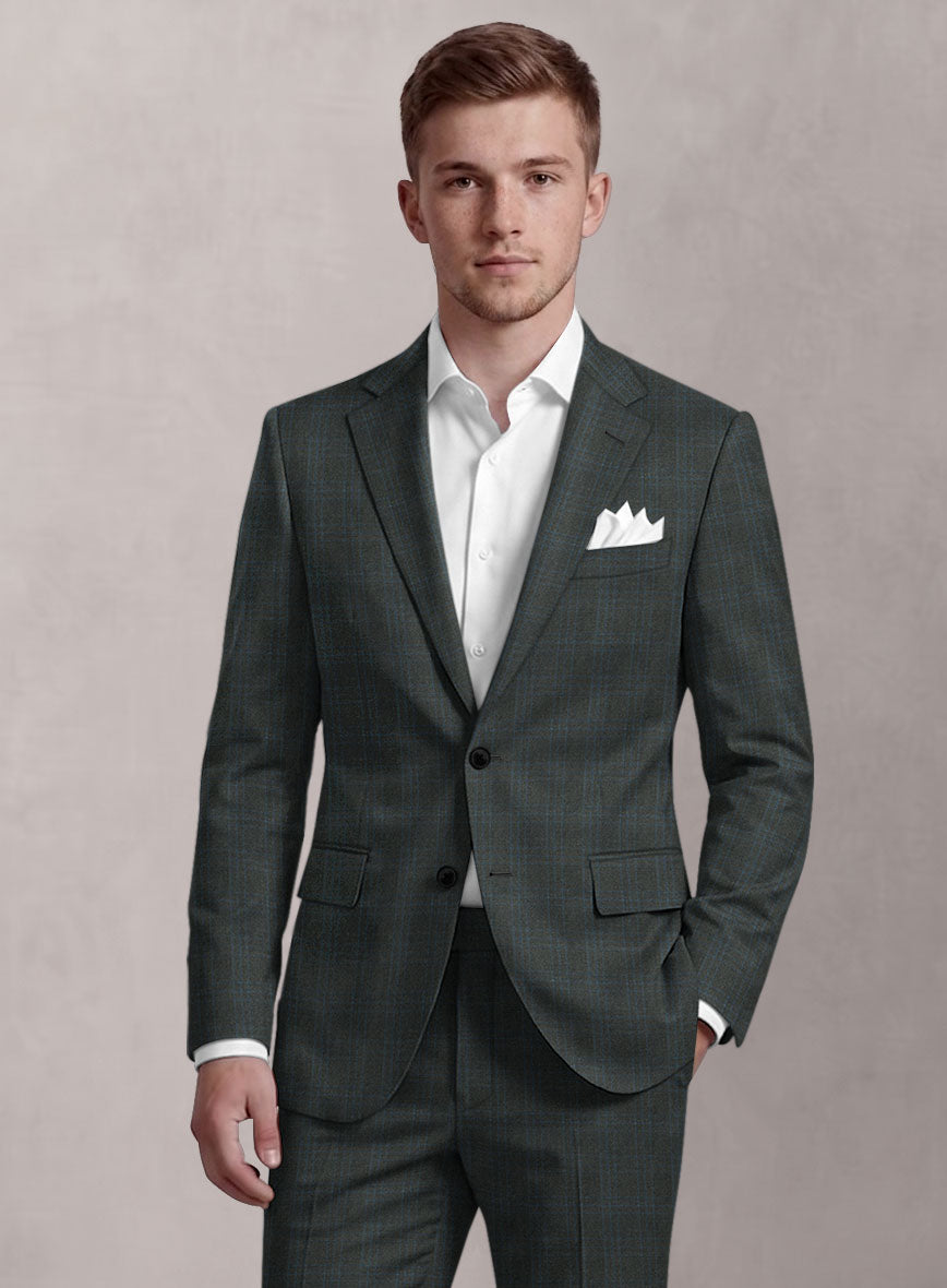 Loro Piana Suitmate Green Check Suit - StudioSuits