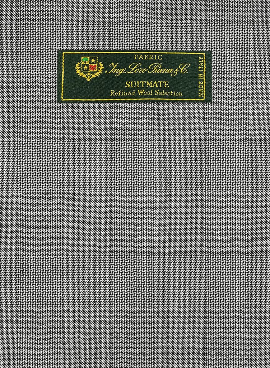 Loro Piana Suitmate Light Gray Glen Pants - StudioSuits