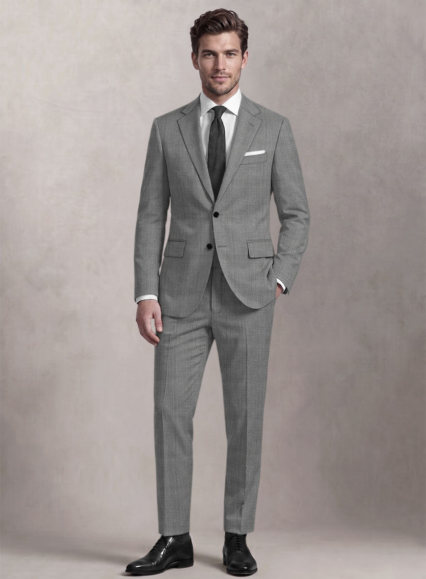 Loro Piana Suitmate Light Gray Glen Suit - StudioSuits