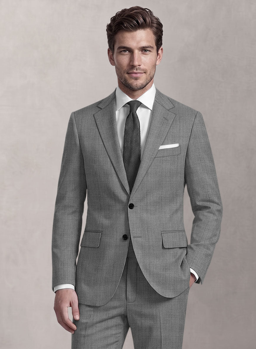 Loro Piana Suitmate Light Gray Glen Suit - StudioSuits