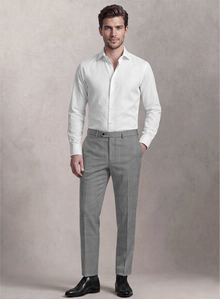 Loro Piana Suitmate Light Gray Glen Suit - StudioSuits