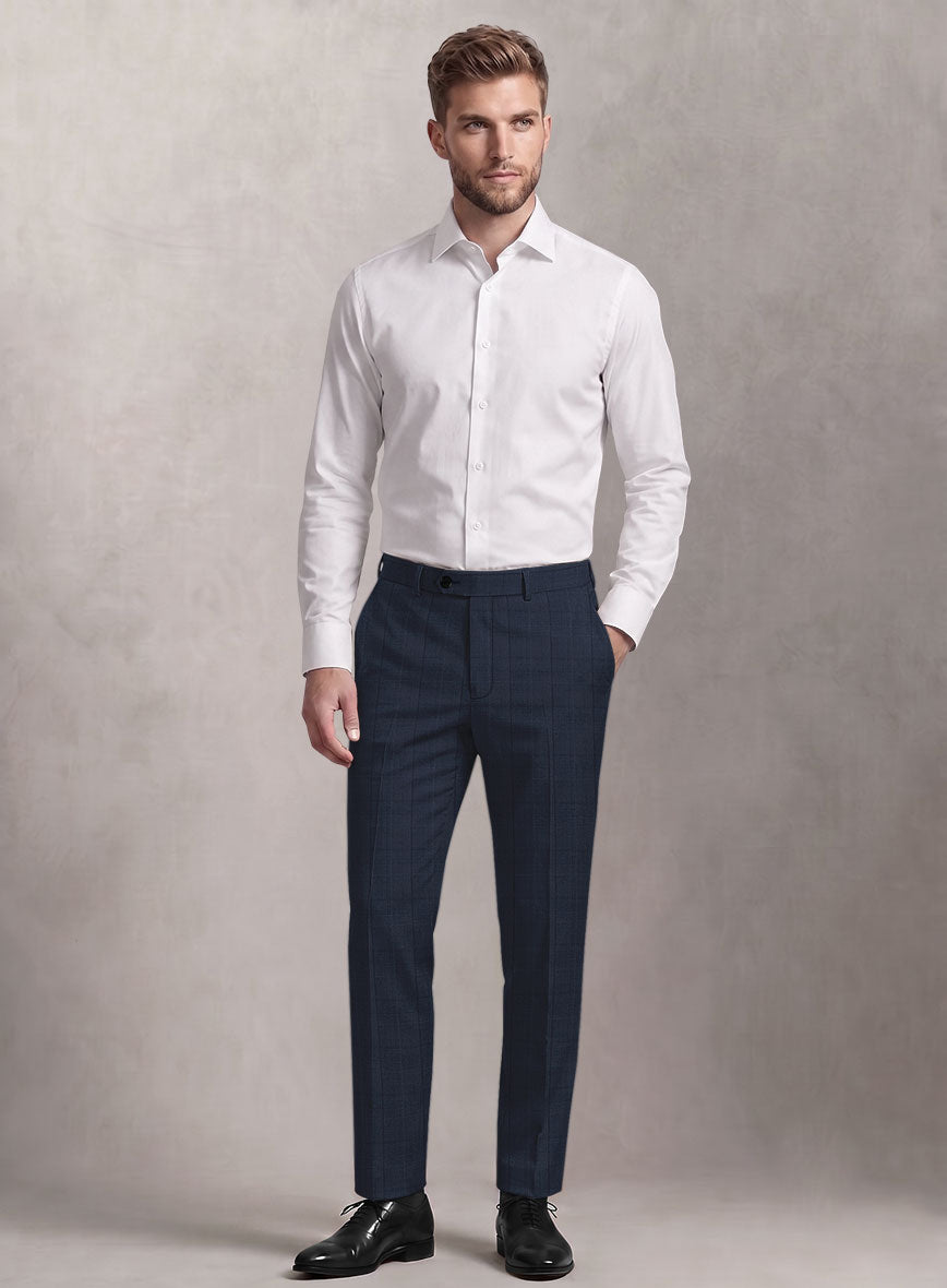 Loro Piana Suitmate Oxford Blue Check Suit - StudioSuits