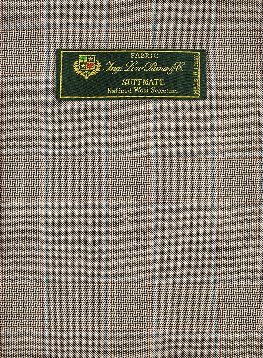 Loro Piana Suitmate Sandstone Tartan Pants - StudioSuits