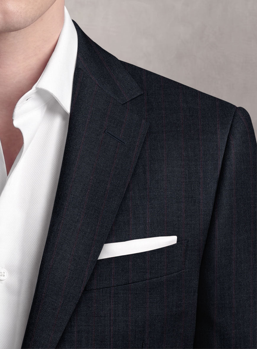 Loro Piana Suitmate Stripe Blue Suit - StudioSuits