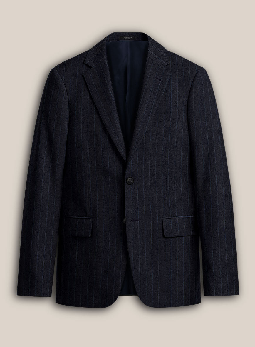 Loro Piana Suitmate Stripe Dark Blue Suit - StudioSuits