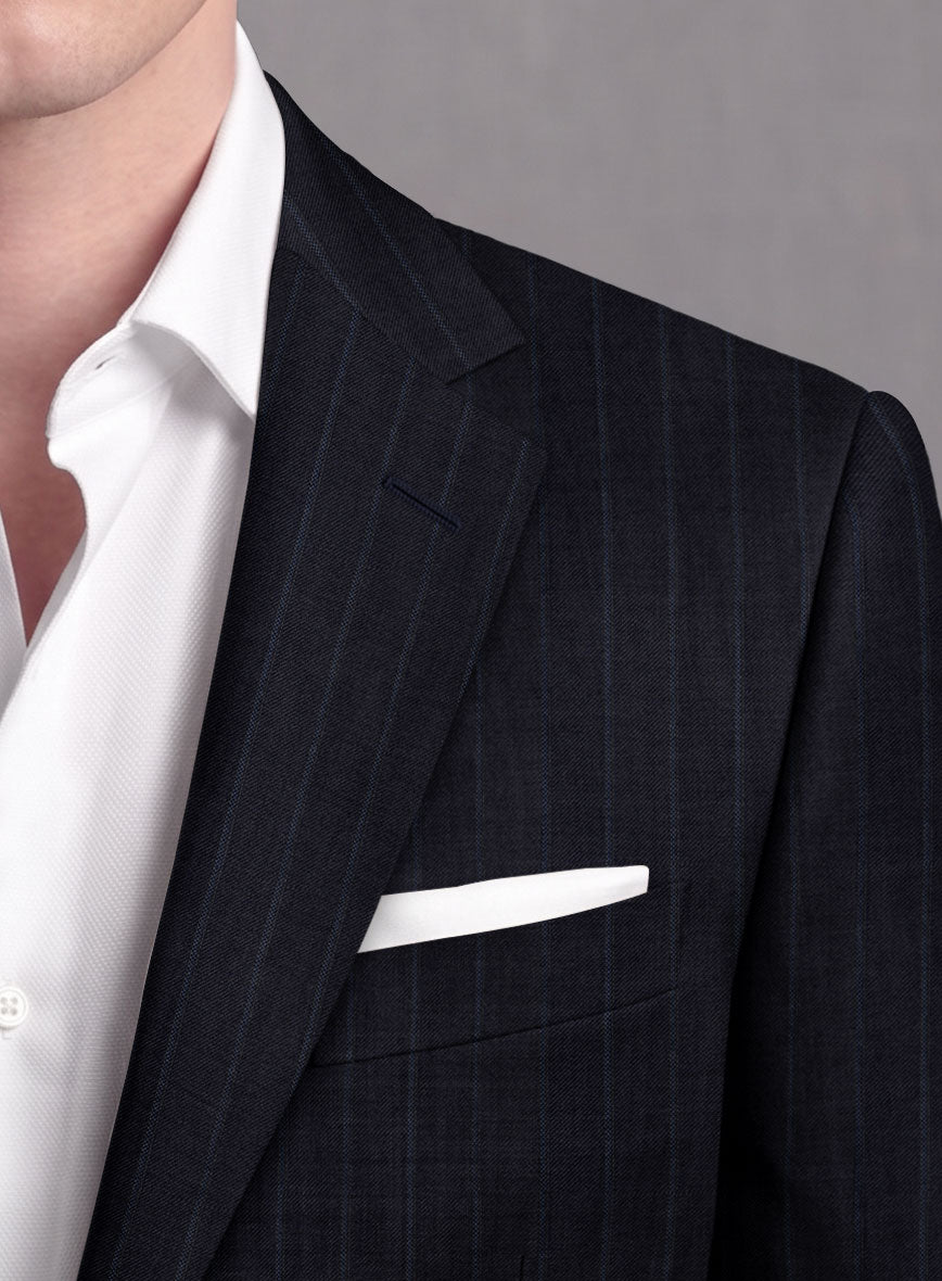 Loro Piana Suitmate Stripe Dark Blue Suit - StudioSuits
