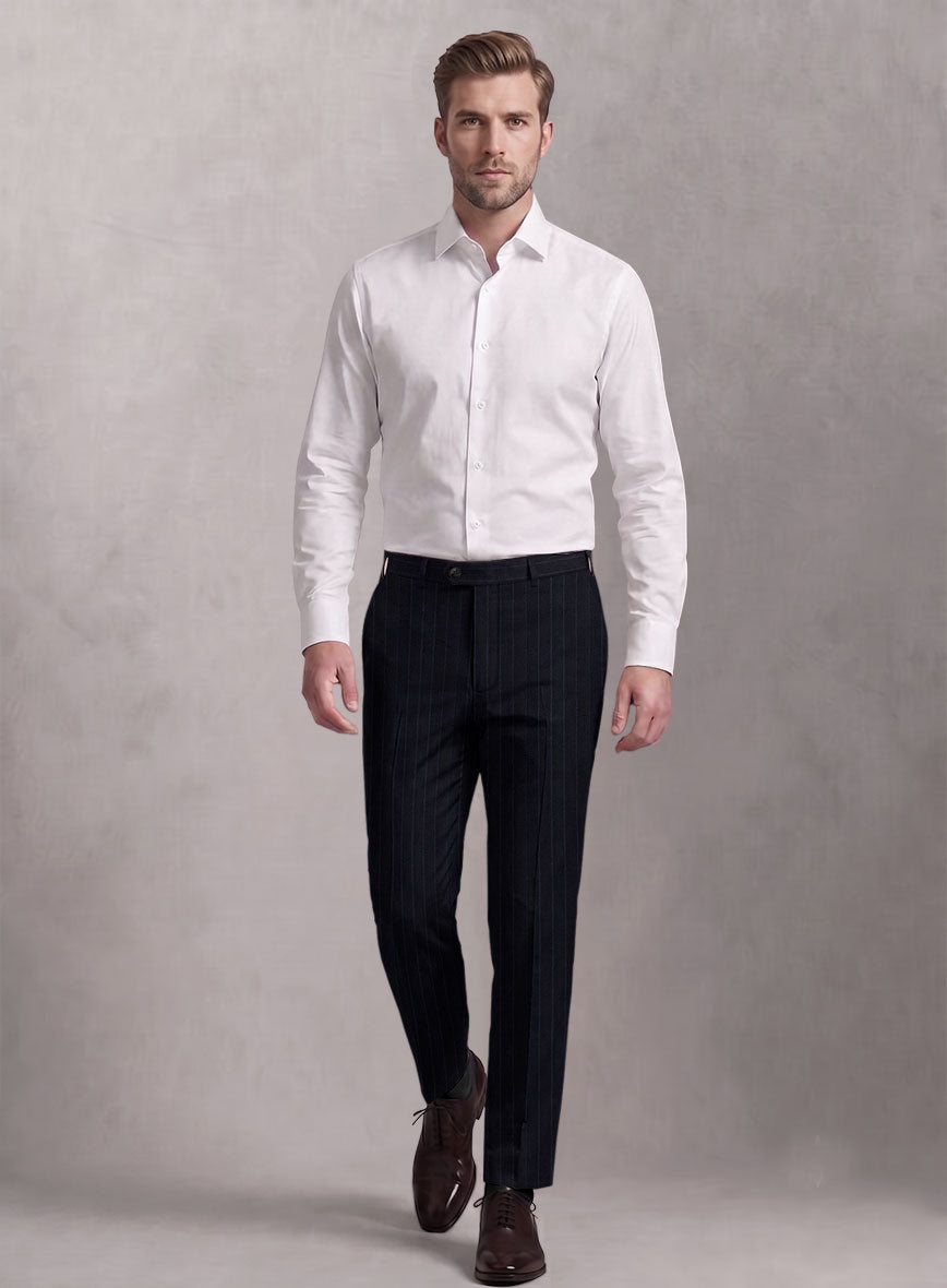 Loro Piana Suitmate Stripe Dark Blue Suit - StudioSuits