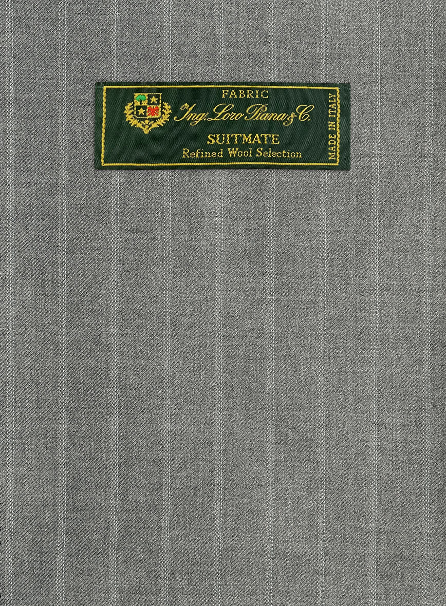 Loro Piana Suitmate Stripe Gray Suit - StudioSuits
