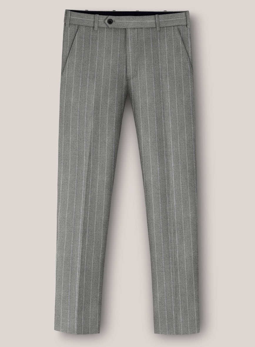Loro Piana Suitmate Stripe Gray Suit - StudioSuits