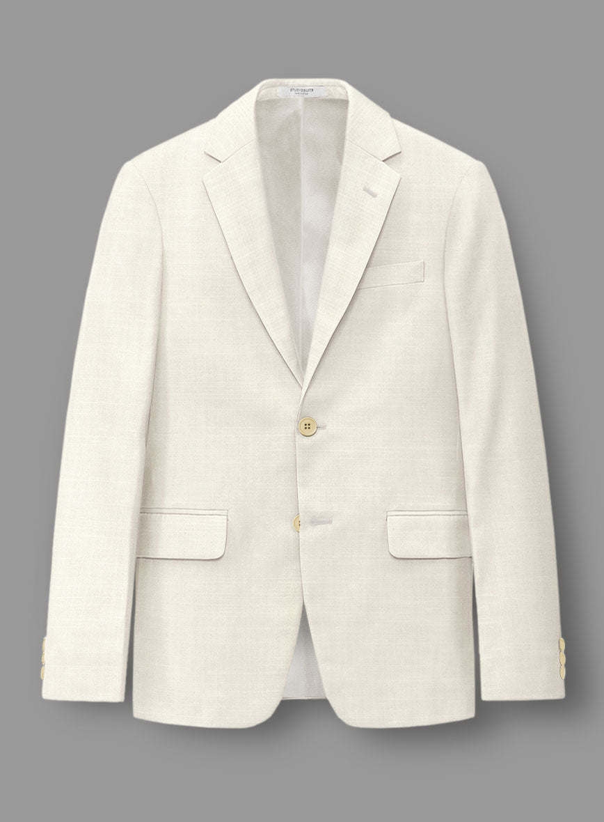 Loro Piana Bianchi Wool Silk Linen Suit - StudioSuits