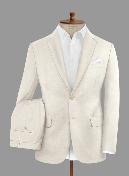Loro Piana テーラードジャケット ホワイト　シルク 42 loropianabianchiwoolsilklinens