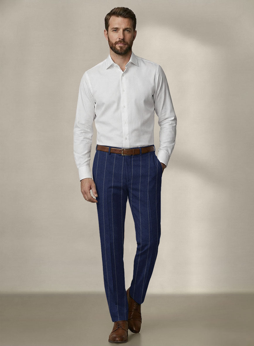 Loro Piana Cobalt Summer Pants - StudioSuits
