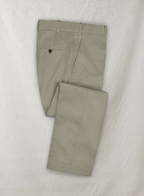 Loro Piana Dark Beige Cotton Pants - StudioSuits
