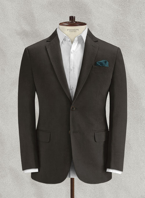 Loro Piana Dark Brown Cotton Suit - StudioSuits