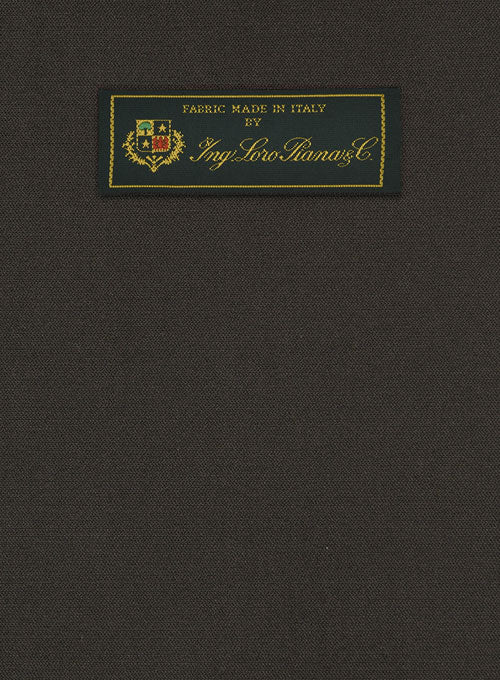 Loro Piana Dark Brown Cotton Suit - StudioSuits