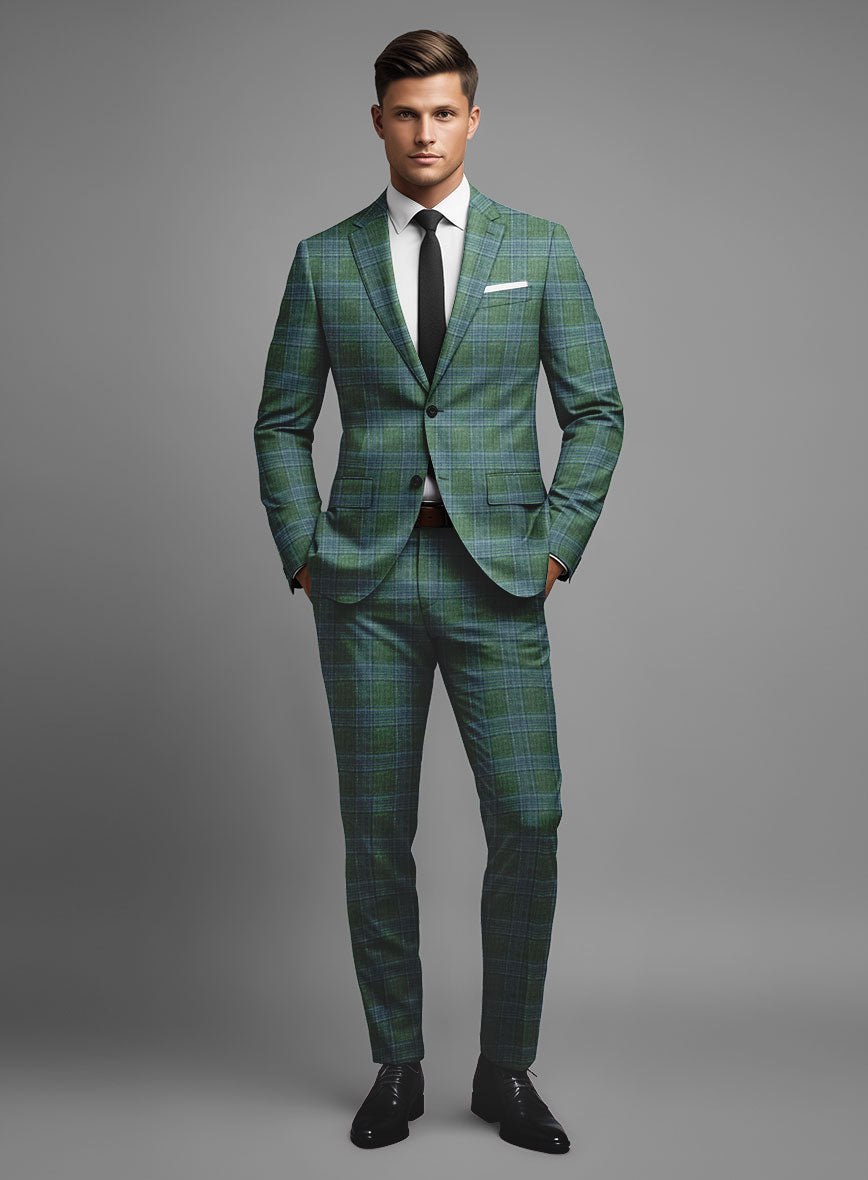 Loro Piana カシミヤ&シルク アンサンブルセット ライムグリーン 42 Loro Piana Eliseo Wool Silk Linen Suit – StudioSuits