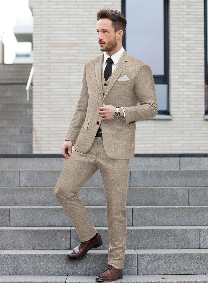 CIFONELLI Loro Piana 毛 麻 絹 テーラードジャケット 48 CIFONELLI Loro Piana 毛 麻 絹 テーラードジャケット 48