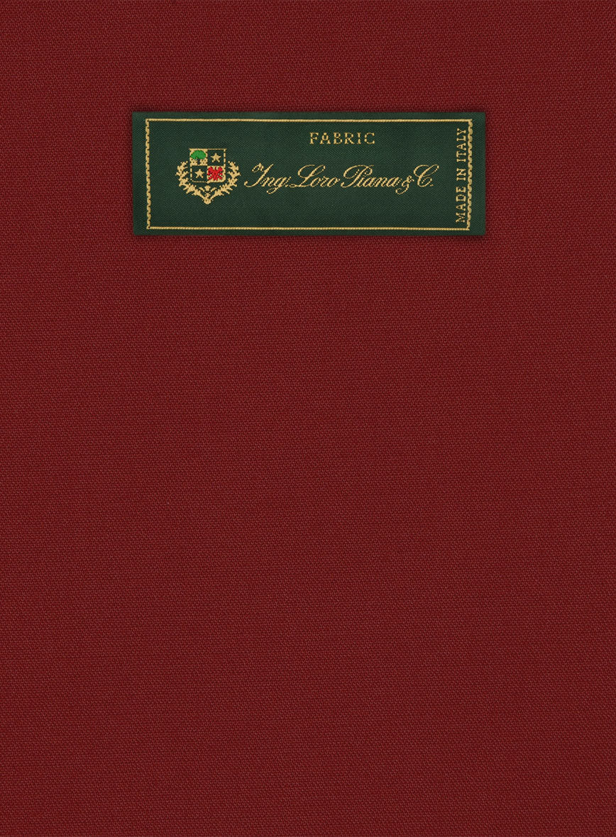 Loro Piana Red Cotton Suit - StudioSuits