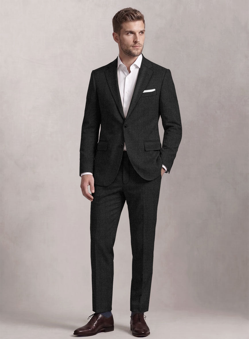 Loro Piana Suitmate Deep Charcoal Suit - StudioSuits