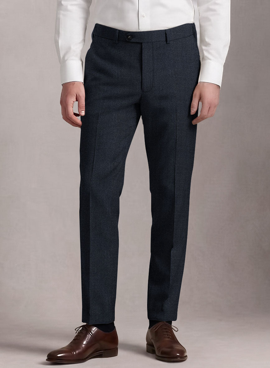 Loro Piana Suitmate Marine Blue Pants - StudioSuits