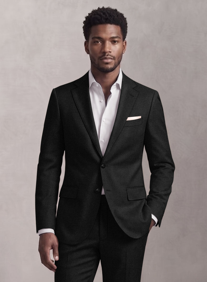 Loro Piana Suitmate Midnight Black Jacket - StudioSuits