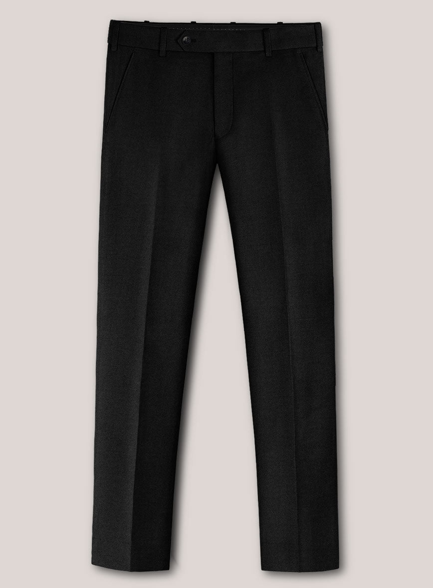 Loro Piana Suitmate Midnight Black Pants - StudioSuits