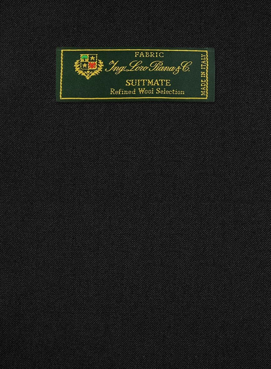 Loro Piana Suitmate Midnight Black Jacket - StudioSuits