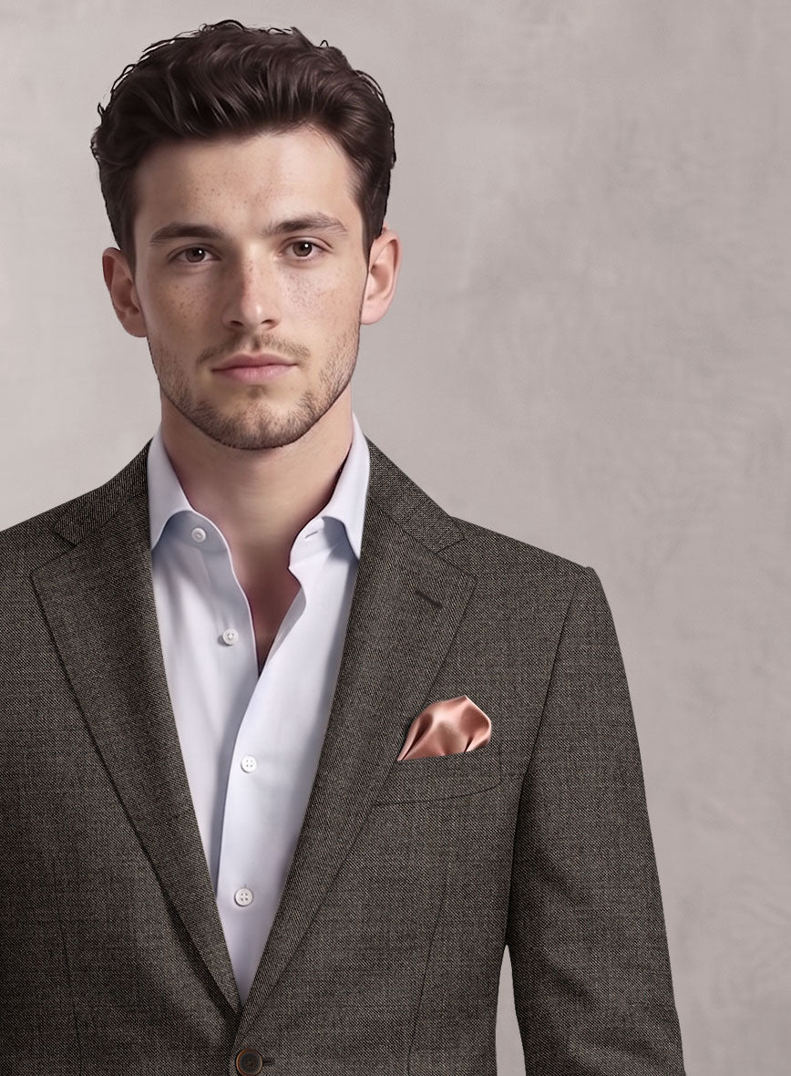 Loro Piana Suitmate Sharkskin Brown Jacket - StudioSuits