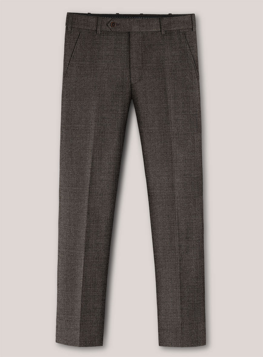 Loro Piana Suitmate Sharkskin Brown Suit - StudioSuits