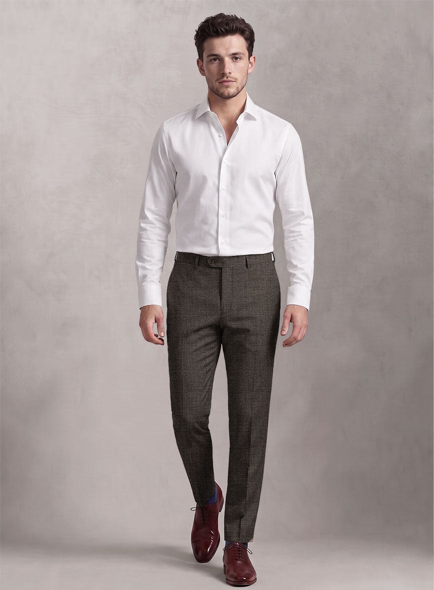 Loro Piana Suitmate Sharkskin Brown Suit - StudioSuits