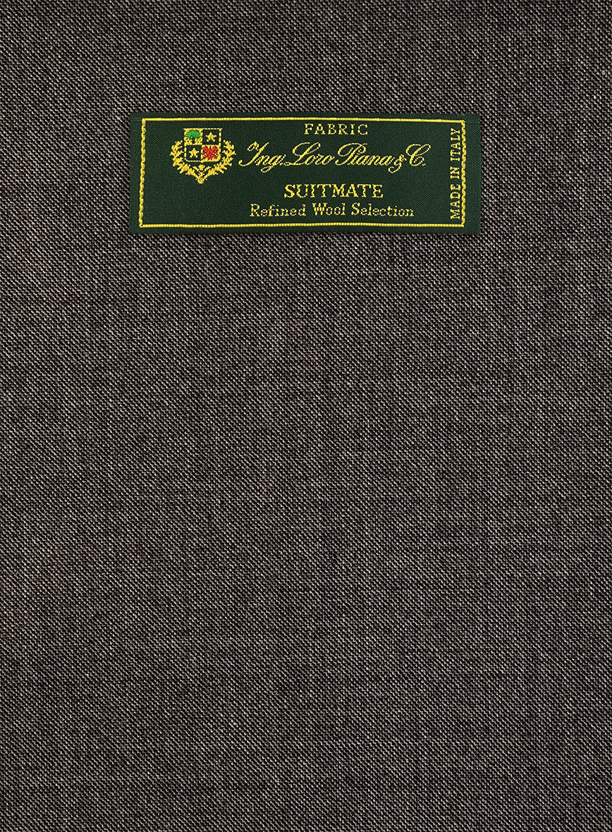 Loro Piana Suitmate Sharkskin Brown Jacket - StudioSuits