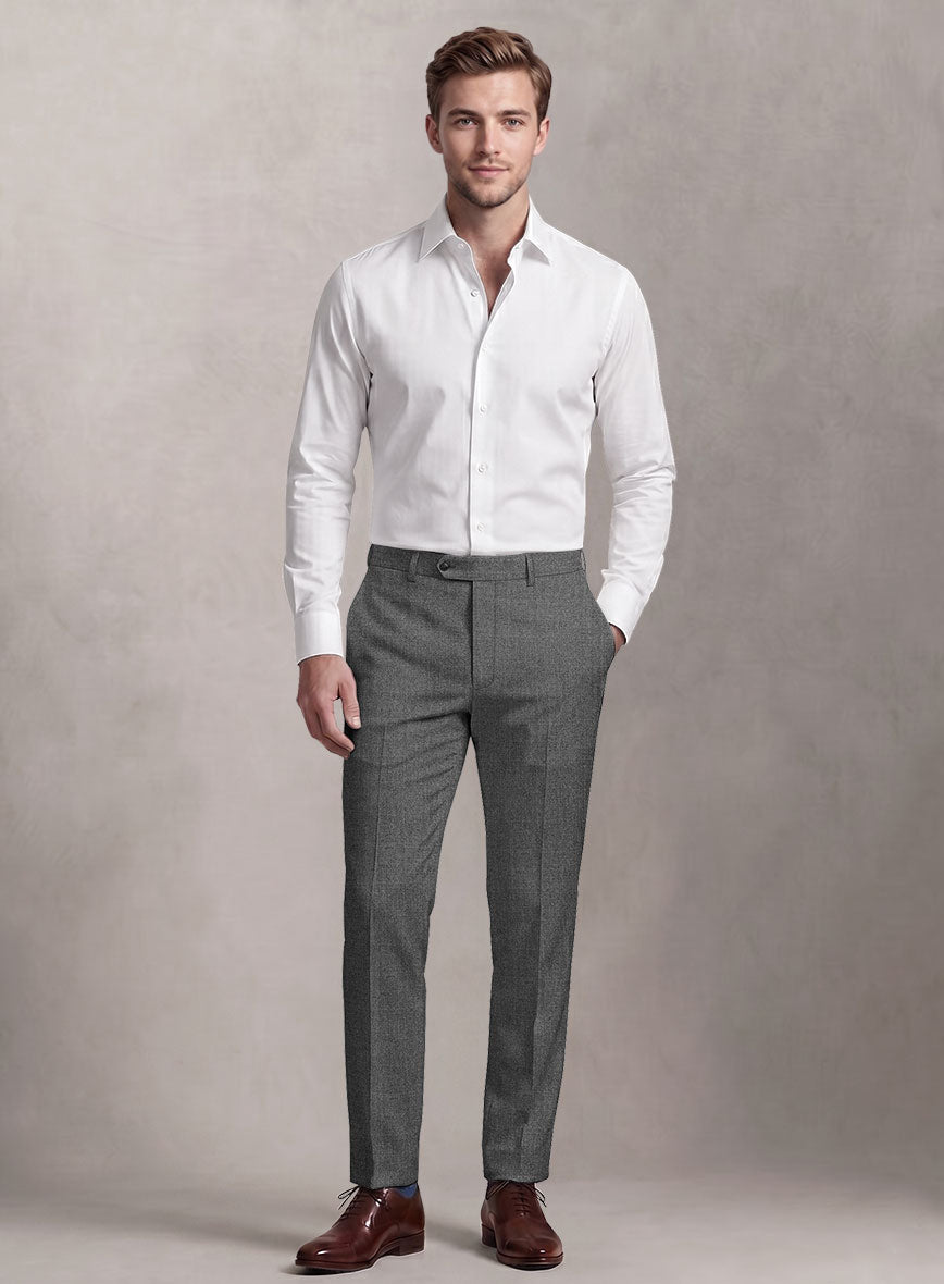 Loro Piana Suitmate Sharkskin Gray Suit - StudioSuits