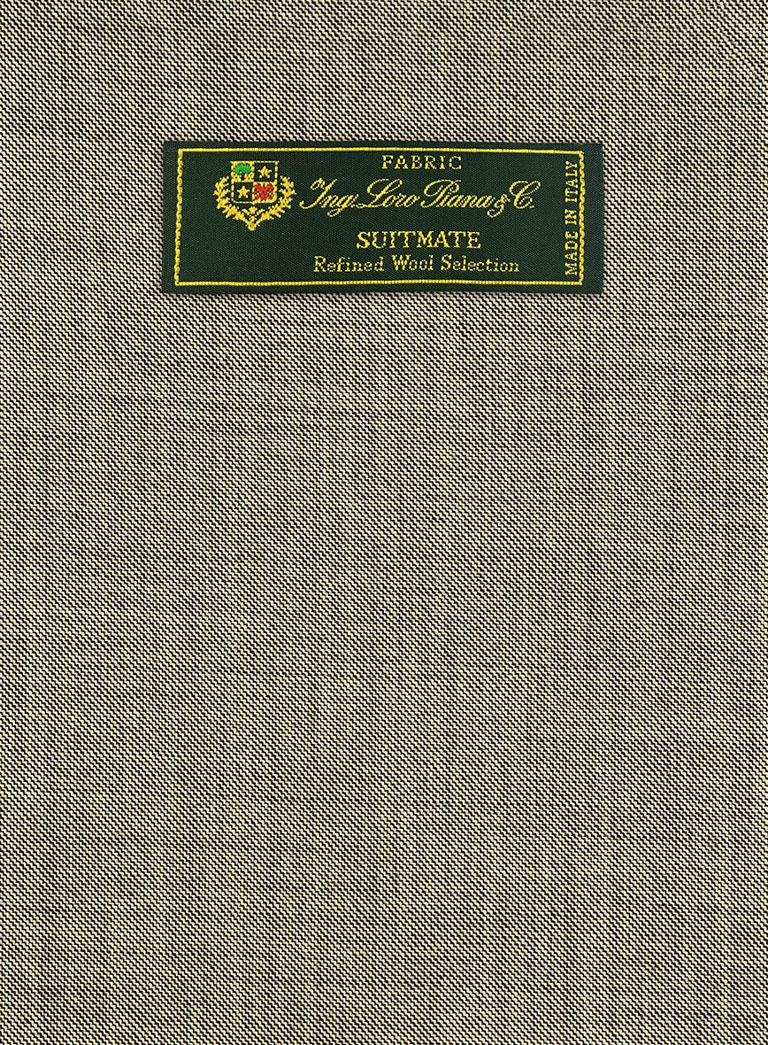 Loro Piana Suitmate Sharkskin Stone Beige Suit - StudioSuits