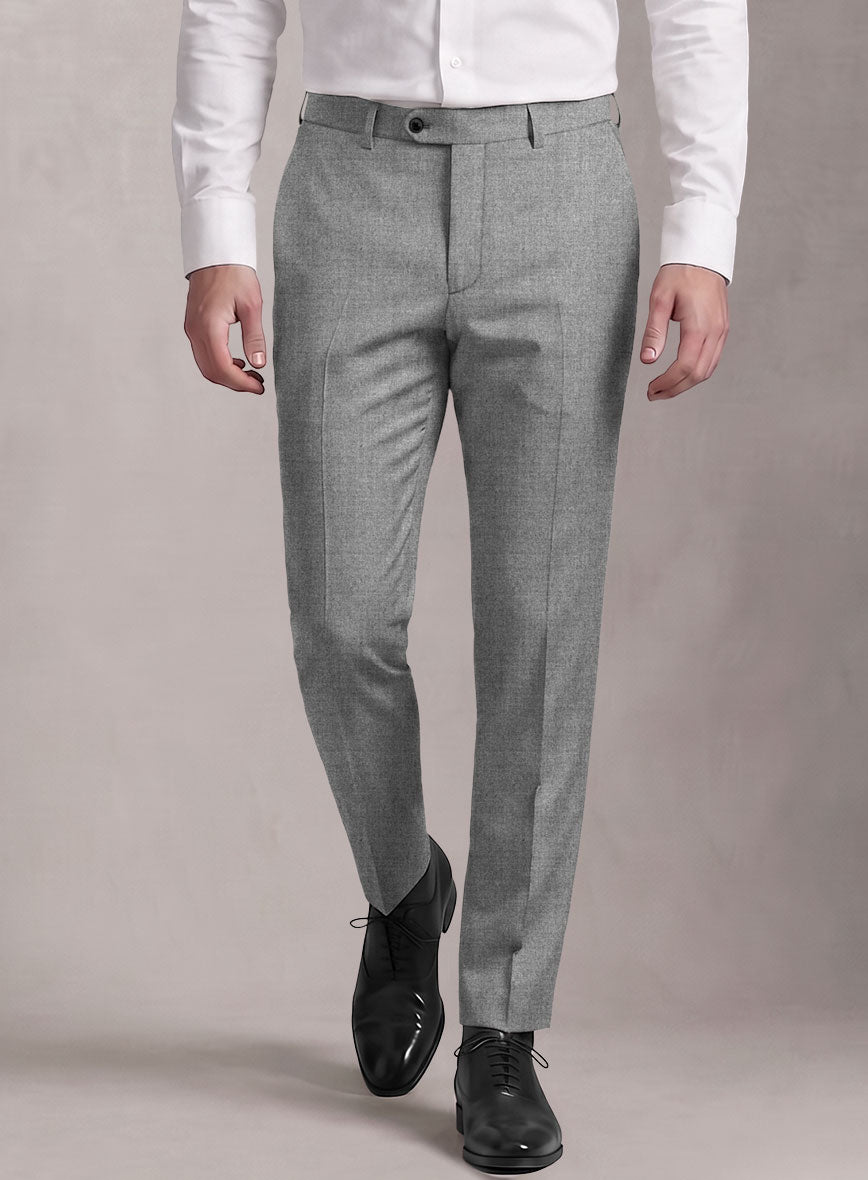 Loro Piana Suitmate Steel Gray Pants - StudioSuits