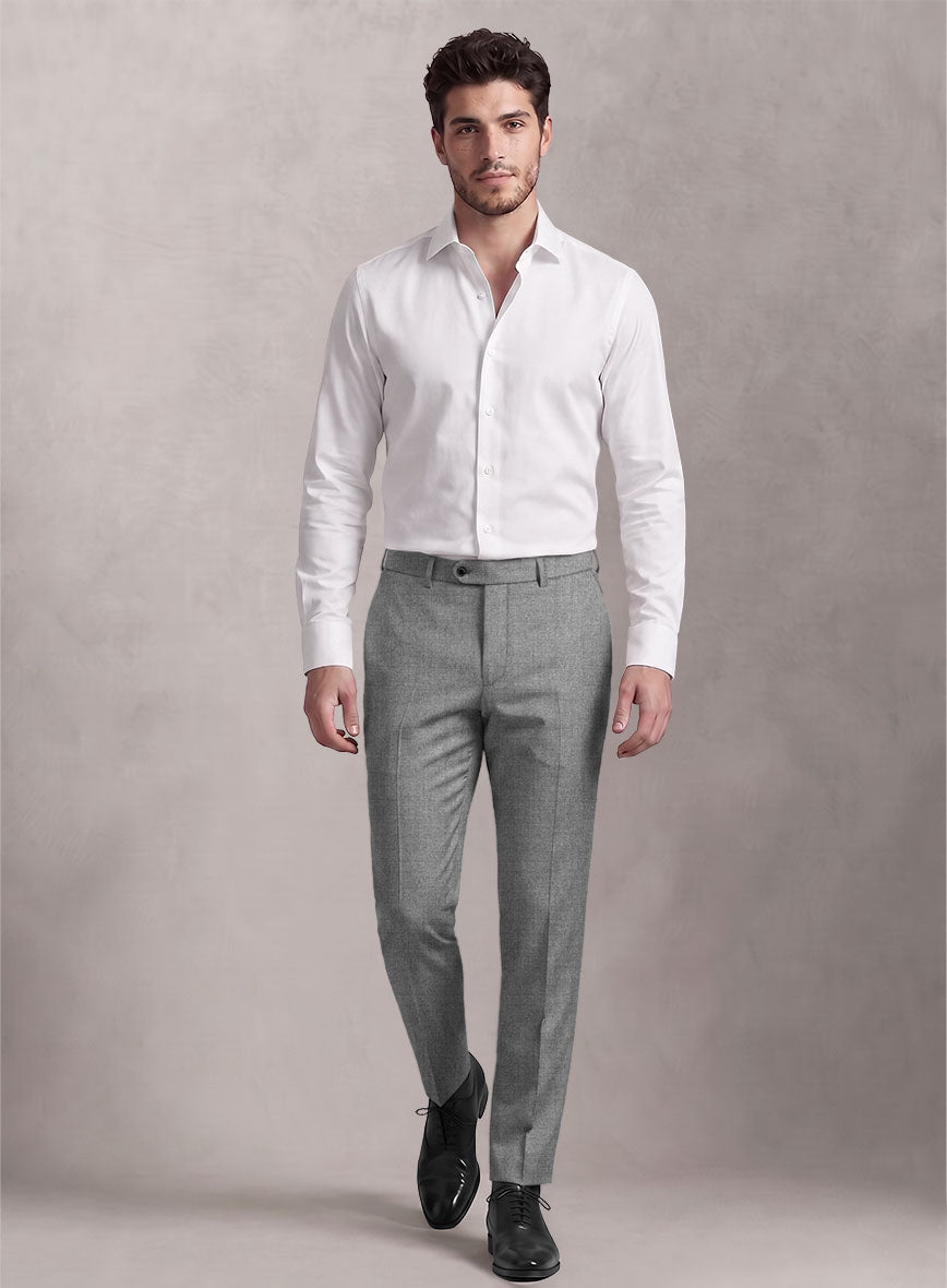 Loro Piana Suitmate Steel Gray Pants - StudioSuits