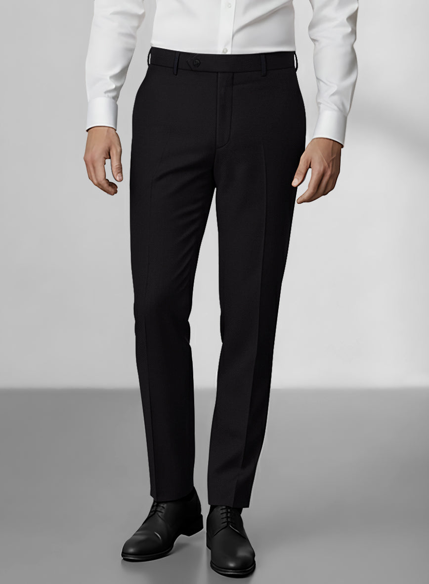 Loro Piana Zelander Black Wool Suit - StudioSuits