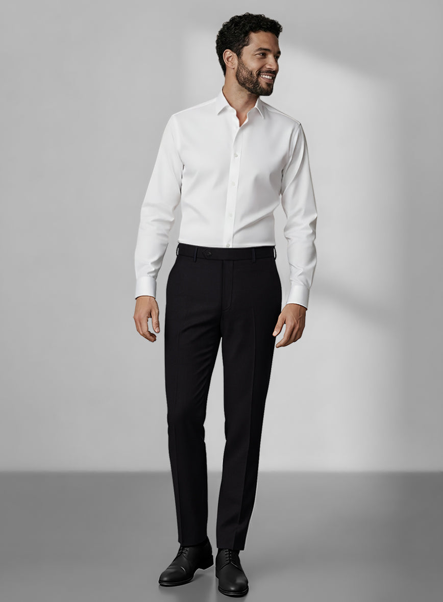 Loro Piana Zelander Black Wool Suit - StudioSuits