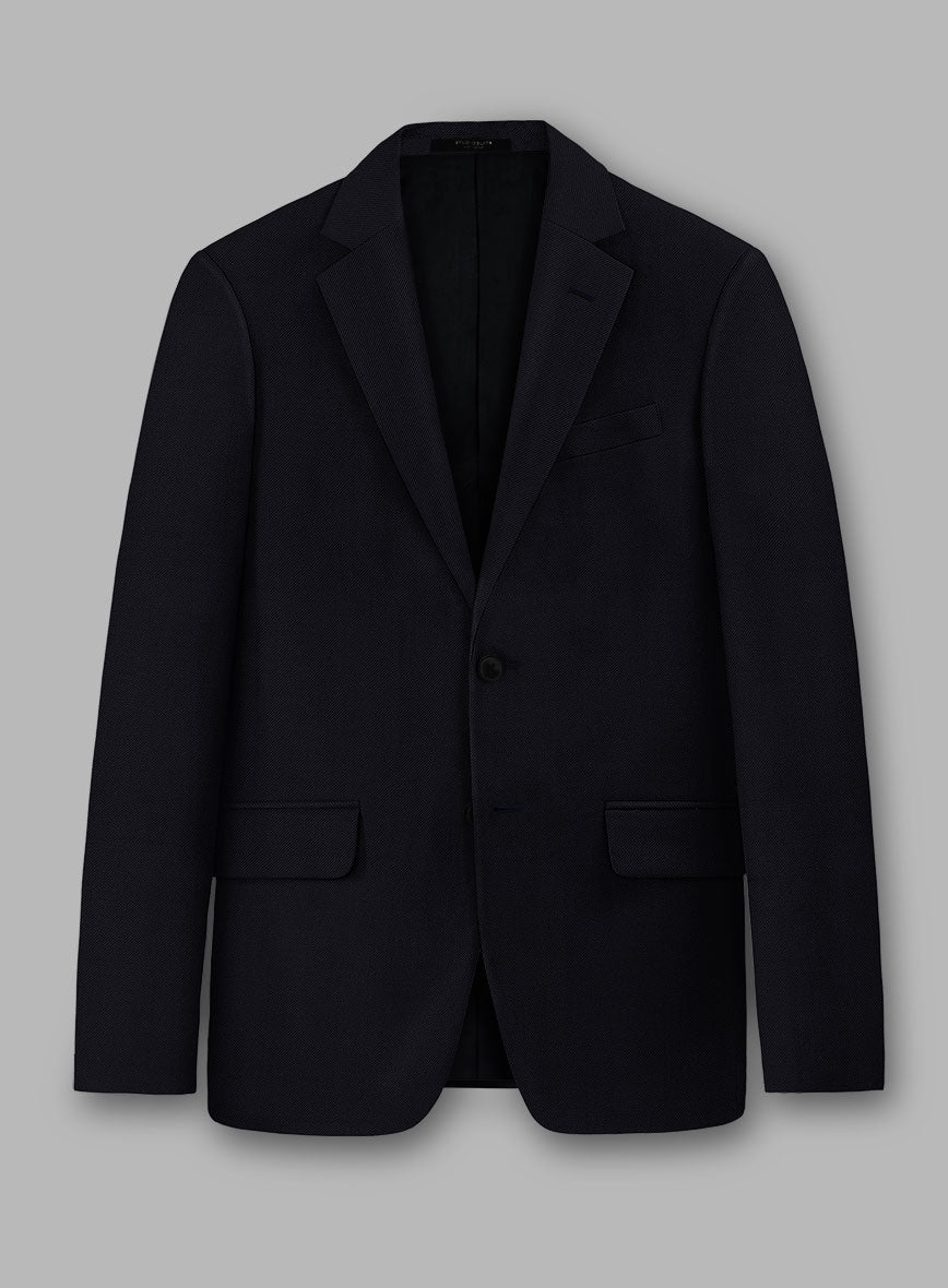 Loro Piana Zelander Dark Blue Wool Jacket - StudioSuits