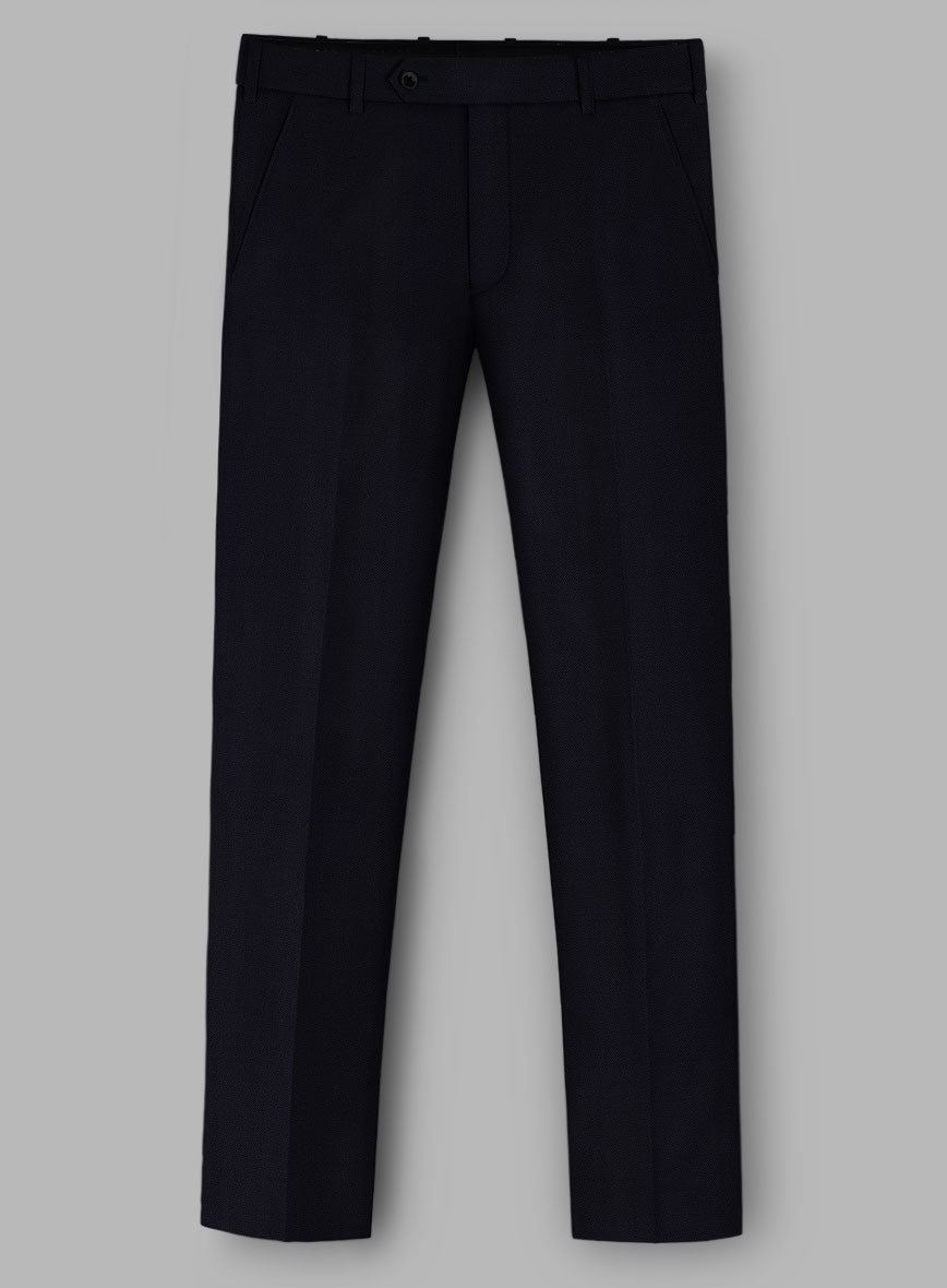 Loro Piana Zelander Dark Blue Wool Pants - StudioSuits
