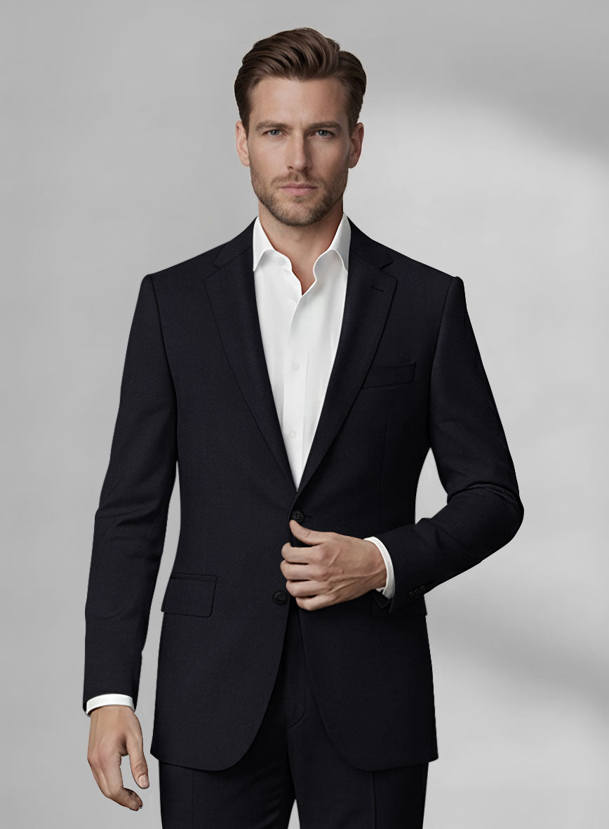 Loro Piana Zelander Dark Blue Wool Suit - StudioSuits