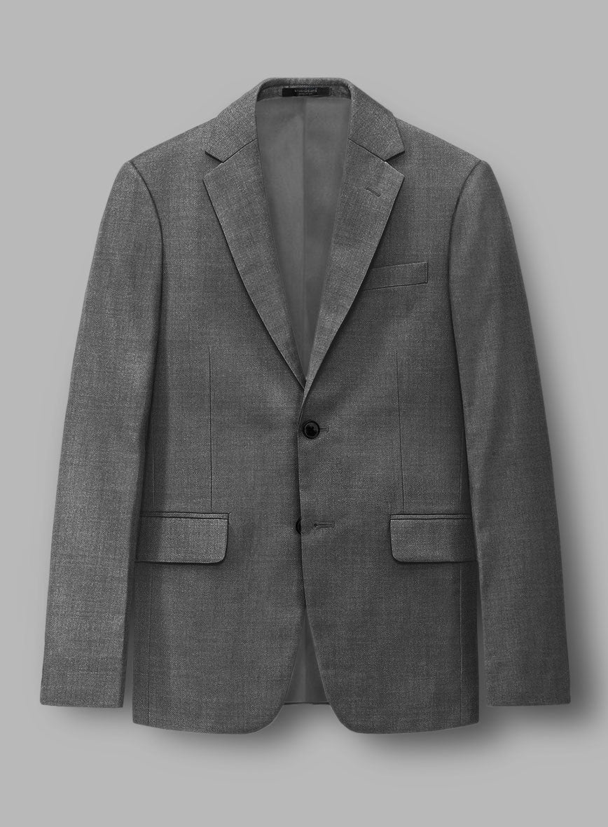 Loro Piana Zelander Gray Wool Jacket - StudioSuits
