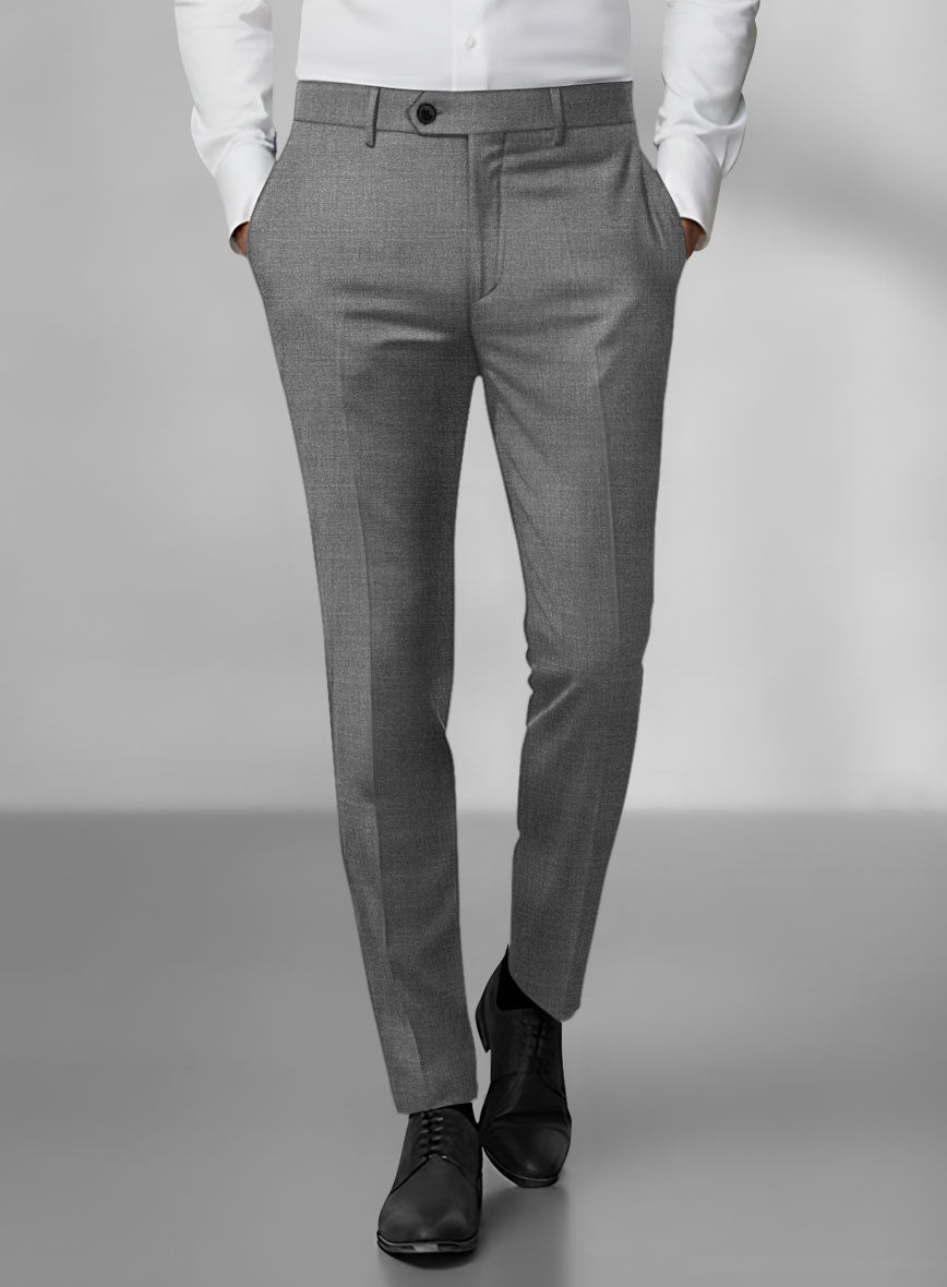 Loro Piana Zelander Gray Wool Pants - StudioSuits