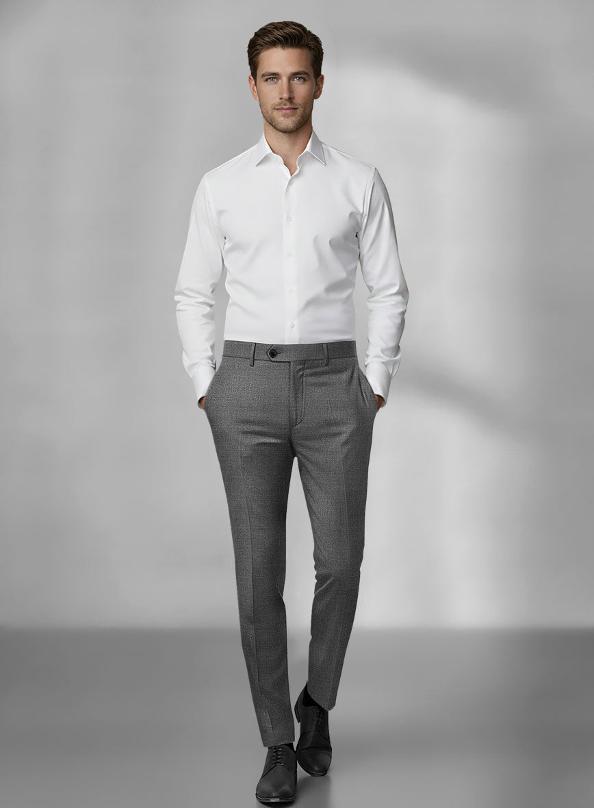 Loro Piana Zelander Gray Wool Pants - StudioSuits